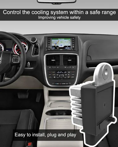 Vista 4 de Relé de ventilador de refrigeración del motor apto para Chrysler Town & Country Jeep Liberty Wrangler Dodge Caravan, relé de ventilador de radiador