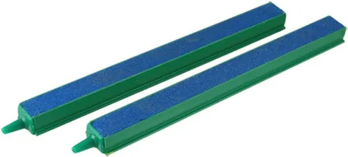 Vista 2 de CNZ® Barritas de piedra de aire con burbujas de aire para pecera, 2 piezas, verde/azul (4 pulgadas)