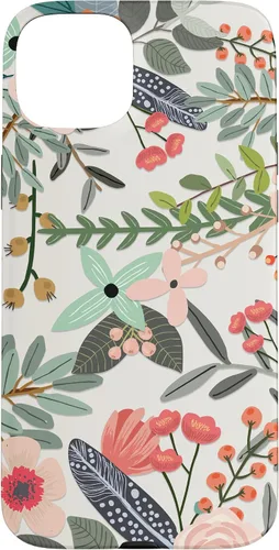 Vista 9 de Cute Colorful Garden Botanical Floral Pattern Case for iPhone 17