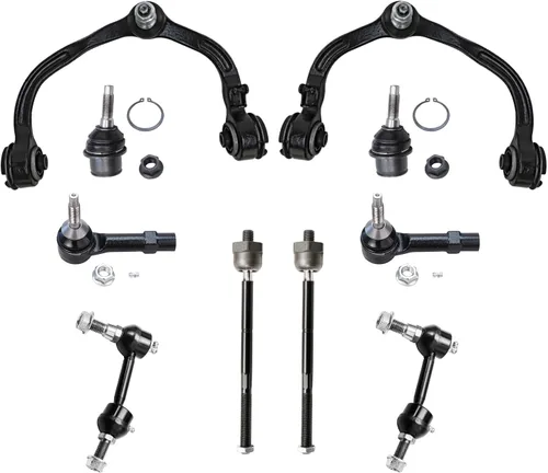 Vista 235 de Detroit Axle - Kit de suspensión delantera de 10 piezas para Chevrolet Trailblazer GMC Envoy 2004-2007 2005 2006 Soportes de brazo de control
