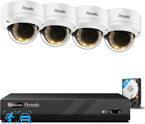 Vista 10 de Sistema de cámara de seguridad de 16 canales 4K con disco duro de 4 TB, PD54Y1216-8M