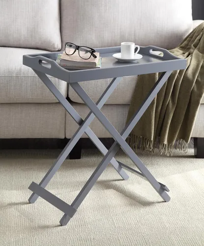 Vista 2 de Pemberly Row Mesa de bandeja plegable en gris
