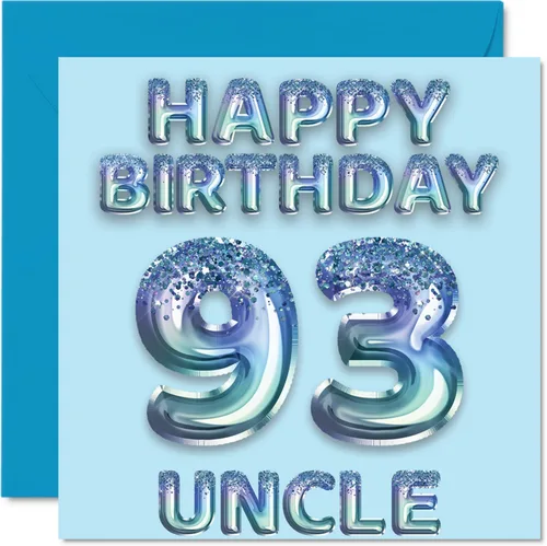 Vista 233 de Stuff4 Tarjeta de primer cumpleaños para niños, globo de fiesta con purpurina azul, tarjetas de feliz cumpleaños para niño de 1 año, nieto, hijo, 57