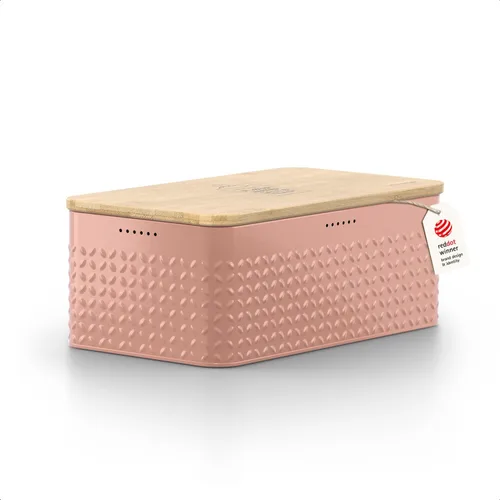 Vista 11 de LARS NYSØM Panera I Caja de pan de metal para una frescura duradera con almohadillas antideslizantes I Papelera para productos horneados con tapa