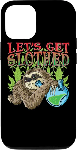 Vista 28 de Sloth Smokes Grass Shirt Marihuana Sloth Cannabis Stoner Case para iPhone 17