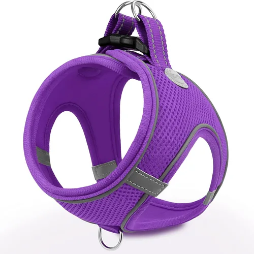 Vista 24 de Joytale Arnés para Perros Pequeños, Chaleco de Malla Transpirable Step-in, Arneses Acolchados Suaves Reflectantes para Gatos y Perros Cachorros