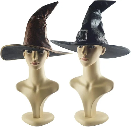 Vista 3 de Sombrero de Bruja para mujer, sombrero de carnaval de Halloween unisex Calabazas