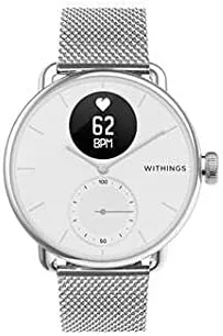 Vista 4 de Withings - Pulseras de metal para acero HR Steel HR Sport Move ECG y Move
