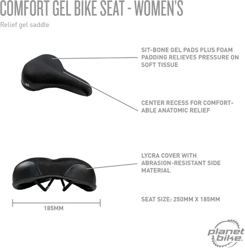 Vista 5 de Planet Bike Asiento de bicicleta Comfort Gel - Mujer