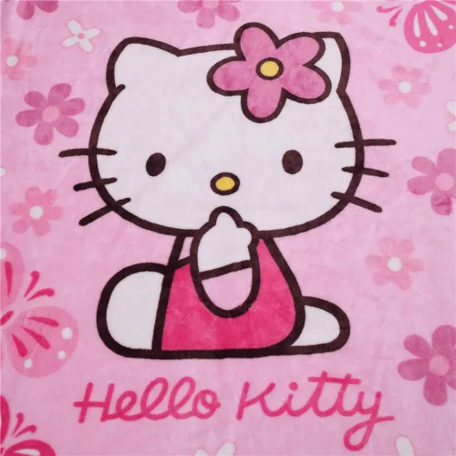 Vista 4 de Manta con estampado de gatitos de dibujos animados, cubierta suave, manta de franela acogedora manta de forro polar de felpa para niños, niñas
