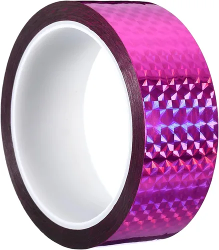 Vista 12 de PATIKIL Cinta prisma de 0.2 pulgadas x 55 yardas, adhesivo reflectante holográfico metalizado para detallar decoración de pared, arte, azul
