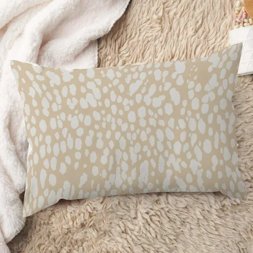 Vista 17 de ArogGeld Funda de cojín lumbar con estampado de leopardo y guepardo negro, funda de almohada para sofá, con manchas de animales marrones y negros