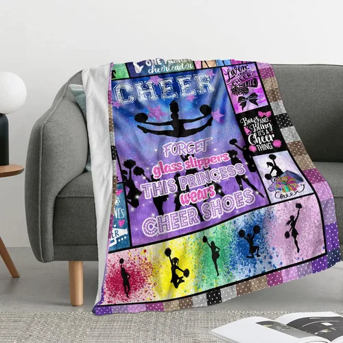 Vista 8 de Manta de regalo de animadora de 50 x 40 pulgadas, regalos de animadora para niñas, regalos de animadora para animadoras, regalos para animadoras