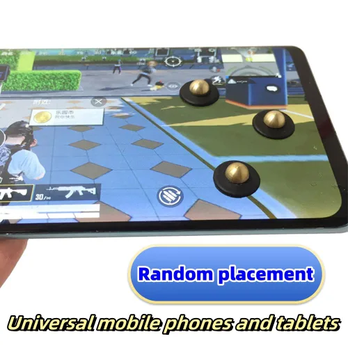 Vista 3 de 10 Pieces Phone Game Joystick Kits,6 Touch Screen Button Joystick Mobile Controller for phone tablet,4 Anti-Sweat Gaming Finger Gloves for game