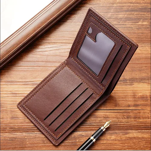 Vista 43 de Cartera delgada para hombre con monedero, cartera minimalista con cremallera, carteras plegables para hombre con tarjetero de crédito, cartera