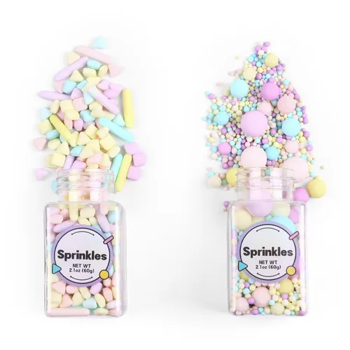 Vista 29 de Chispas comestibles de Navidad para hornear, chispas de Navidad, chispas de nonpareils, chispas rojas y verdes para galletas, magdalenas, fresas