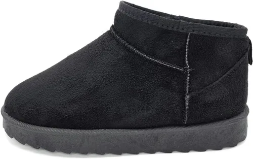 Vista 2 de TruFox Mini botines bajos para niños y niñas, con forro de piel suave y cálida