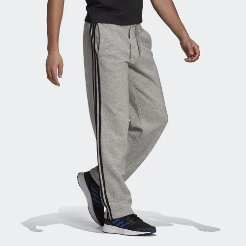 Vista 3 de adidas Men's Essentials Fleece Open Hem 3-Stripes Pants
