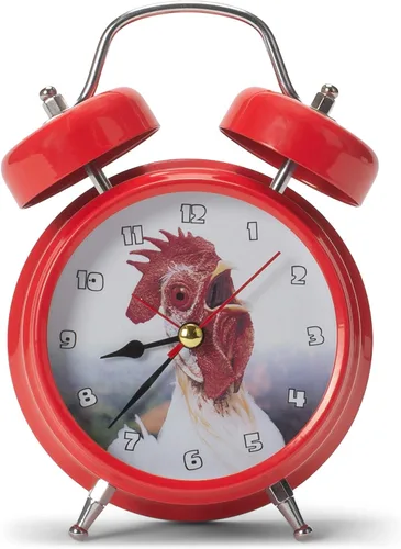 Vista 3 de Mark Feldstein & Associates Wacky Wakers Red Rooster - Reloj despertador de mesa