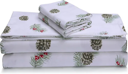 Vista 11 de Tribeca Living Sábanas de franela de algodón portugués tamaño King – Juego de sábanas de bolsillo profundo de 170 GSM para colchones de hasta 21