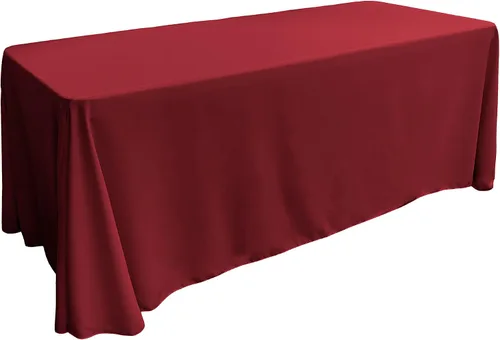 Vista 67 de LA Linen Mantel rectangular lavable de popelín de poliéster, resistente a las manchas y a las arrugas, cubierta de mesa 60x84, mantel de tela