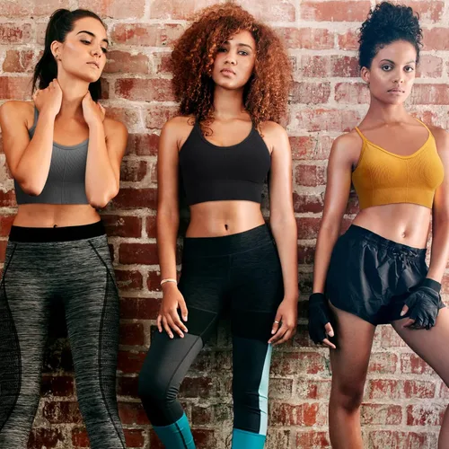 Vista 6 de Giegxin 8 piezas de sujetadores deportivos con espalda baja para dormir, sin costuras, camiseta sin mangas, camiseta deportiva para gimnasio