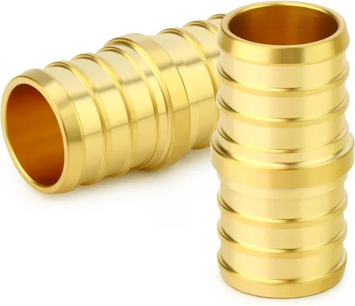 Vista 42 de GASHER 10 piezas sin plomo latón 1 "acoplamiento Pex, accesorios Pex de 1 pulgada para tubería Pex