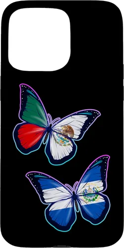 Vista 31 de El Salvador y México bicultural Roots - Carcasa para iPhone 17 (versión mariposa)