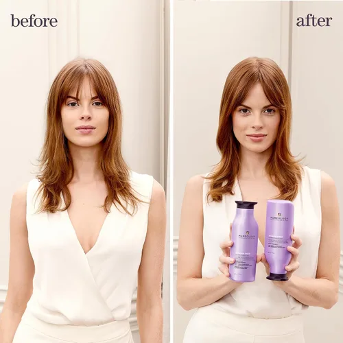 Vista 3 de Pureology Hydrate Sheer Shampoo - Champú hidratante ligero para cabello fino o seco tratado con color, sin silicona y vegano