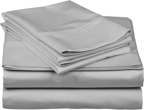 Vista 12 de Juego de sábanas de 800 hilos de 4 piezas, 100% algodón, color burdeos, para cama de tamaño individual, juego de ropa de cama de algodón de fibra