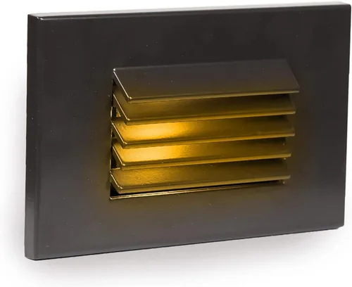 Vista 8 de Iluminación de paisaje WAC, LEDme 120V LED vertical con listones para interiores y exteriores, luz de pared y escalón de 3000 K LED incorporado