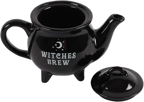 Vista 2 de Witches Brew - Tetera negra de cerámica