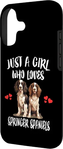 Vista 2 de Just A Girl Who Loves Springer Spaniels Dog Case for iPhone 17