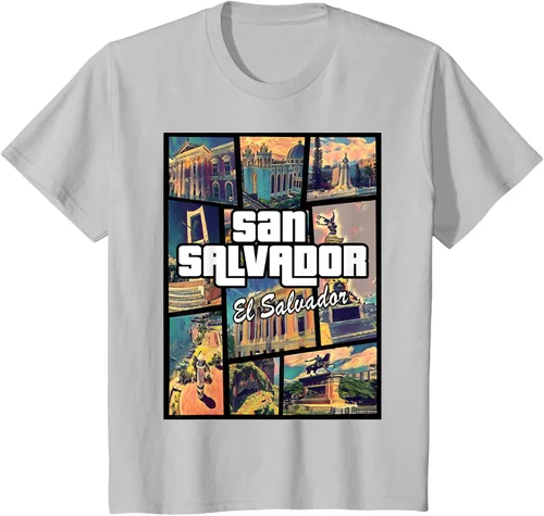 Vista 29 de Camiseta Orgullosa de San Salvador Capital El Salvador