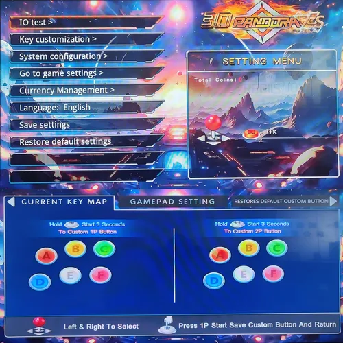 Vista 5 de RegiisJoy 32000 en 1 Pandoras Box 78S Retro Arcade Game Console, 4 Jugadores 3D Magical Modified Game, Search Save Delete Cheat Function, Lista