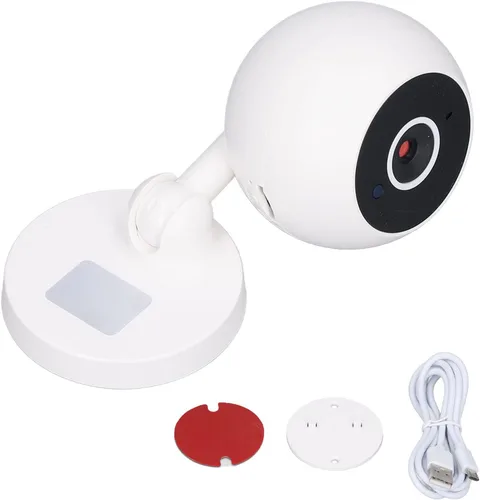 Vista 9 de Cámara de monitor para bebé, cámara de seguridad, detección de movimiento, visión remota, vista nocturna, llamadas de voz bidireccionales, monitor