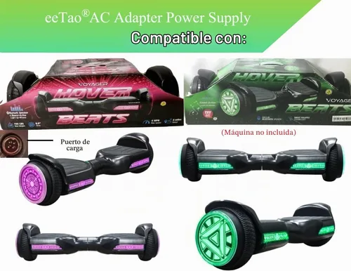 Vista 5 de Cargador adaptador de 4 clavijas de 42 V CA/CC compatible con Voyager HOVER3030B-BLU HOVER3030B-PUR Hover-4040HB-GRN 4040HB-GRN HOVER4040HB