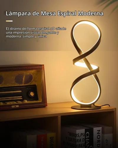 Vista 5 de Juego de 2 lámparas de mesa LED geniales, moderna lámpara