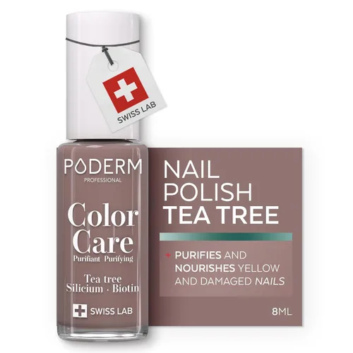 Vista 21 de PODERM Esmalte de uñas, enriquecido con árbol de té y biotina, mejora la apariencia de las uñas, fórmula vegana, para manos y pies, laboratorio