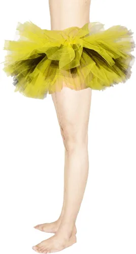 Vista 2 de Minifalda tutú de bailarina para mujer, diseño esponjoso de 6 capas; ideal para disfraz de Halloween, L