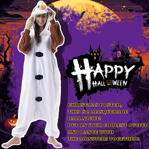 Vista 2 de Beauty Shine - Mameluco unisex para adultos, disfraz de personaje de caricaturas para cosplay, Halloween, Navidad, ropa para dormir o estar en casa