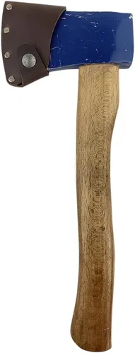 Vista 8 de Cubierta de hoja de hacha hecha a mano de cuero de grano completo, funda protectora, funda de seguridad de hoja de hacha pequeña, accesorio de Negro
