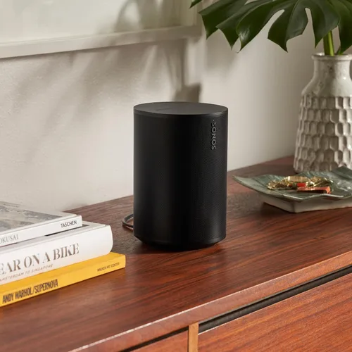 Vista 6 de Sonos Era 100 - Negro - Altavoz inteligente inalámbrico, habilitado para Alexa