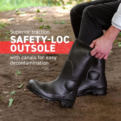 Vista 6 de Dunlop 8908603 Durapro - Botas con puntera de acero de seguridad, material de PVC de polimezcla 100% impermeable, cómodas plantillas energizantes