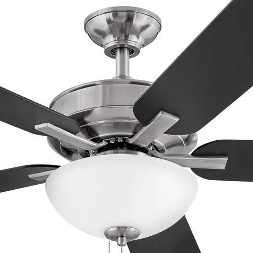 Vista 7 de Hinkley Metro - Ventilador de techo iluminado de perfil bajo de 52 pulgadas con luz LED, ventilador de techo de interior con doble montaje