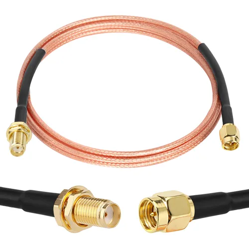 Vista 10 de XRDS -RF Cable SMA de 1 pie, macho SMA a mamparo hembra SMA RG316 SMA Cable de extensión para 4G LTE Router celular SDR USB Dongle receptor