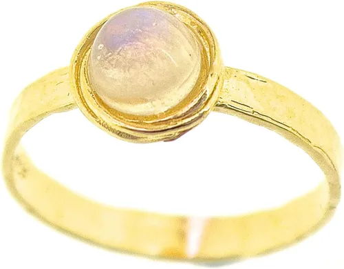 Vista 21 de Anillo de oro de piedras preciosas, anillo de piedra chapada en oro de 14 quilates, anillo de piedra apilable, anillo de oro de piedra pequeña