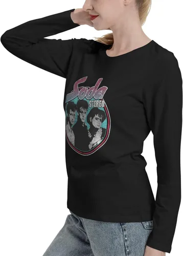 Vista 3 de Soda Stereo Long Sleeve Woman's Casual Loose O-Neck Pullover