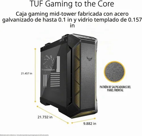 Vista 2 de ASUS TUF Gaming GT501 White Edition EATX Funda para PC de torre completa
