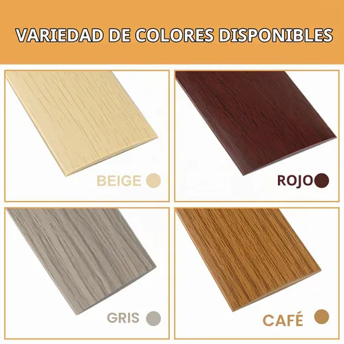 Vista 6 de Tira de transición de piso autoadhesiva, tira de cubierta de piso laminado